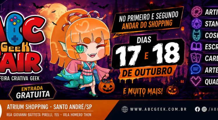ABC Geek Fair entra no clima de Halloween e confirma edição especial “This is Halloween” em Santo André